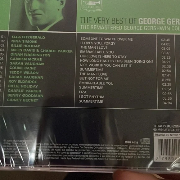 The Very Best of George Gershwin Music CD
